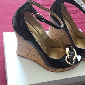 Black Cork Heels